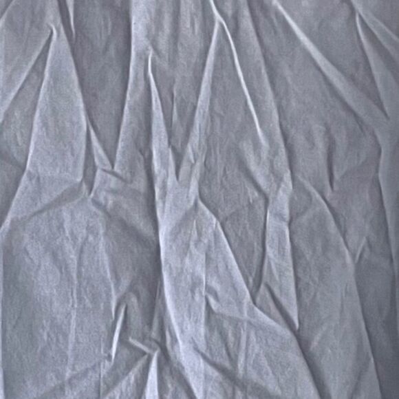 STYLE MAFIA Crew Neck Long Sleeve Hidden Button Front Shirt Blouse Light Blue XS - Picture 3 of 5